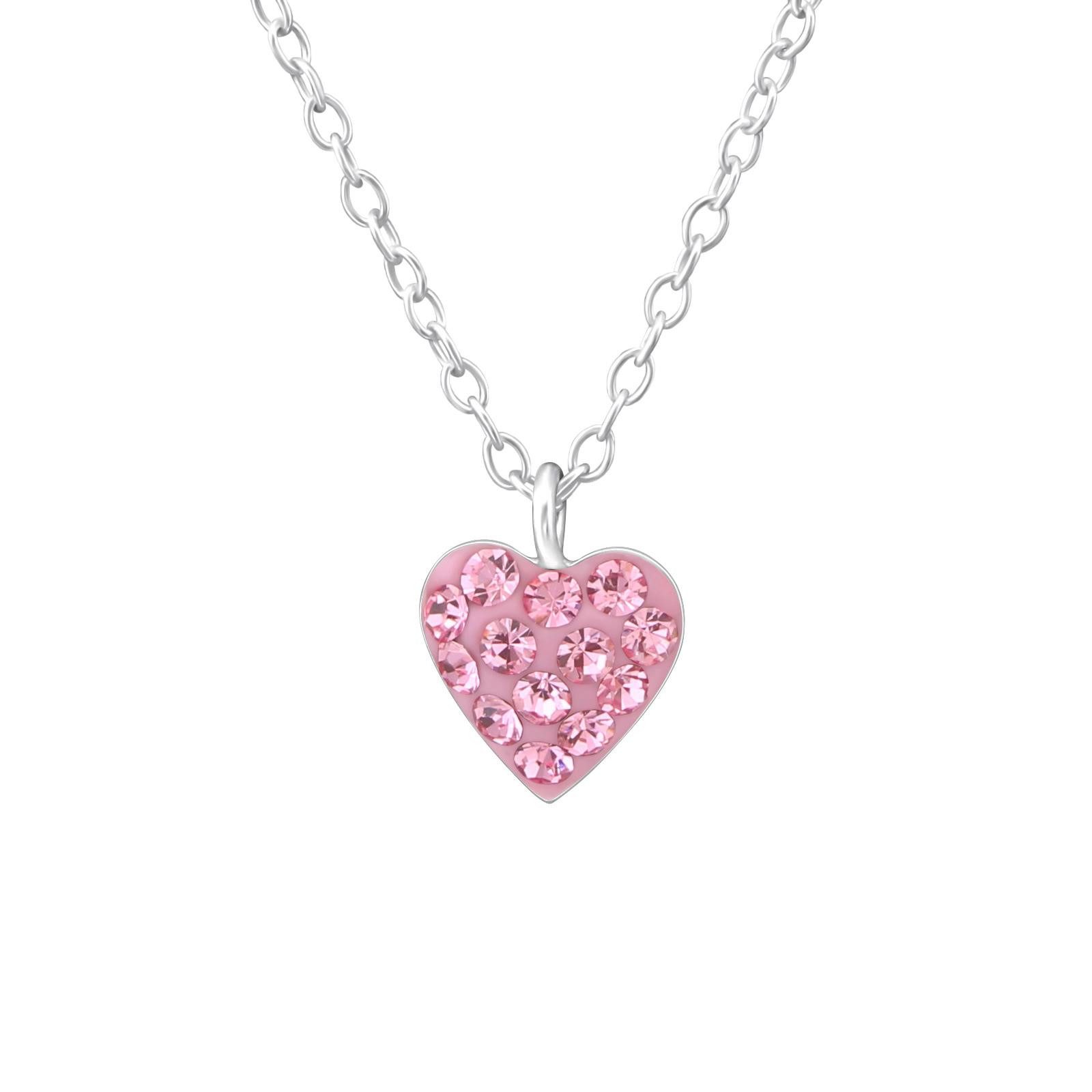 Monkimau Silberkette Herz Kinder Halskette 925 Silber Geschenk, Hypoallergen