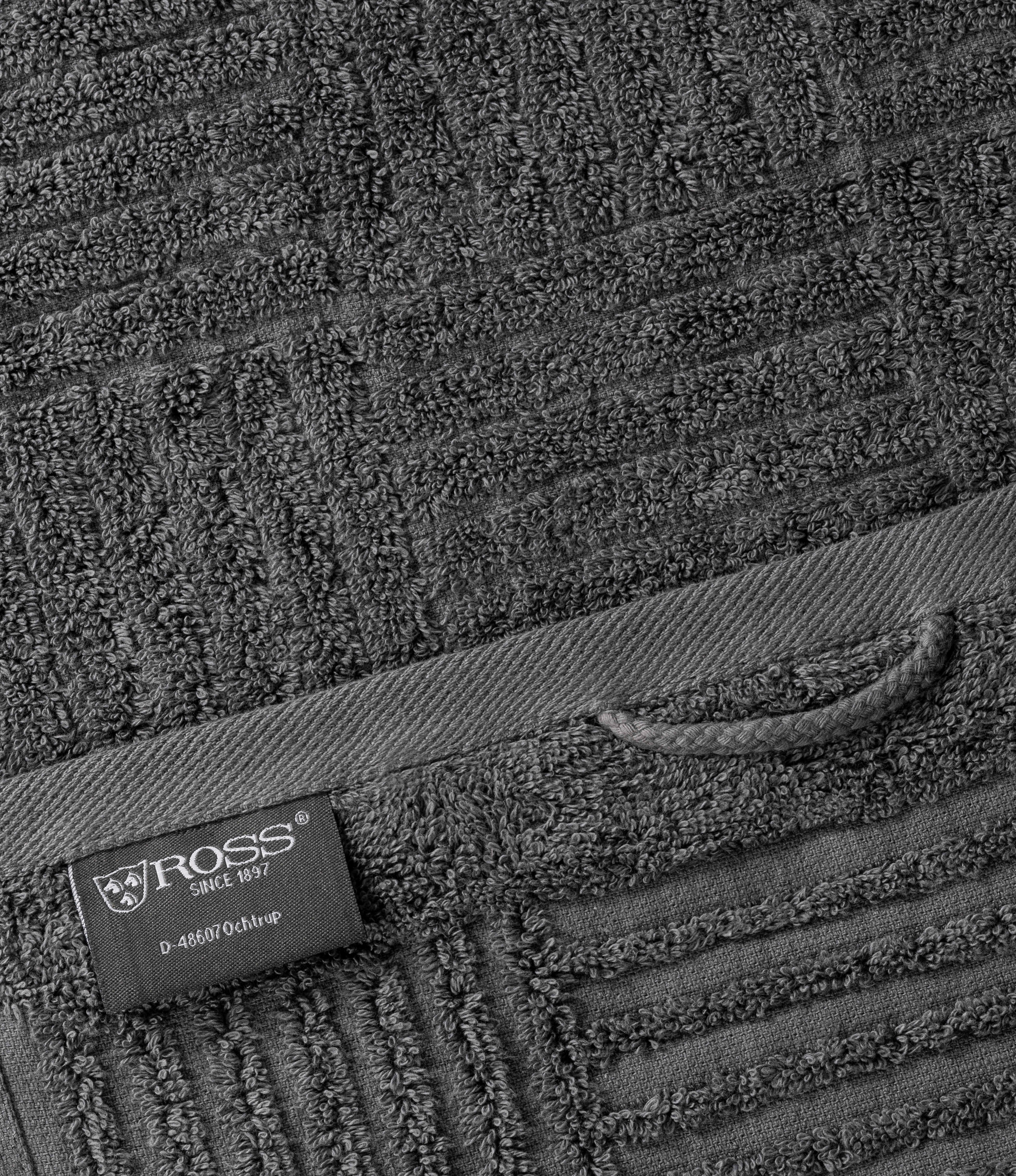 ROSS Handtücher CARRE, Frottier (Packung, 2-St), 100% Baumwolle, Rippenstru günstig online kaufen