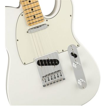 Fender E-Gitarre, Player Telecaster MN Polar White - E-Gitarre