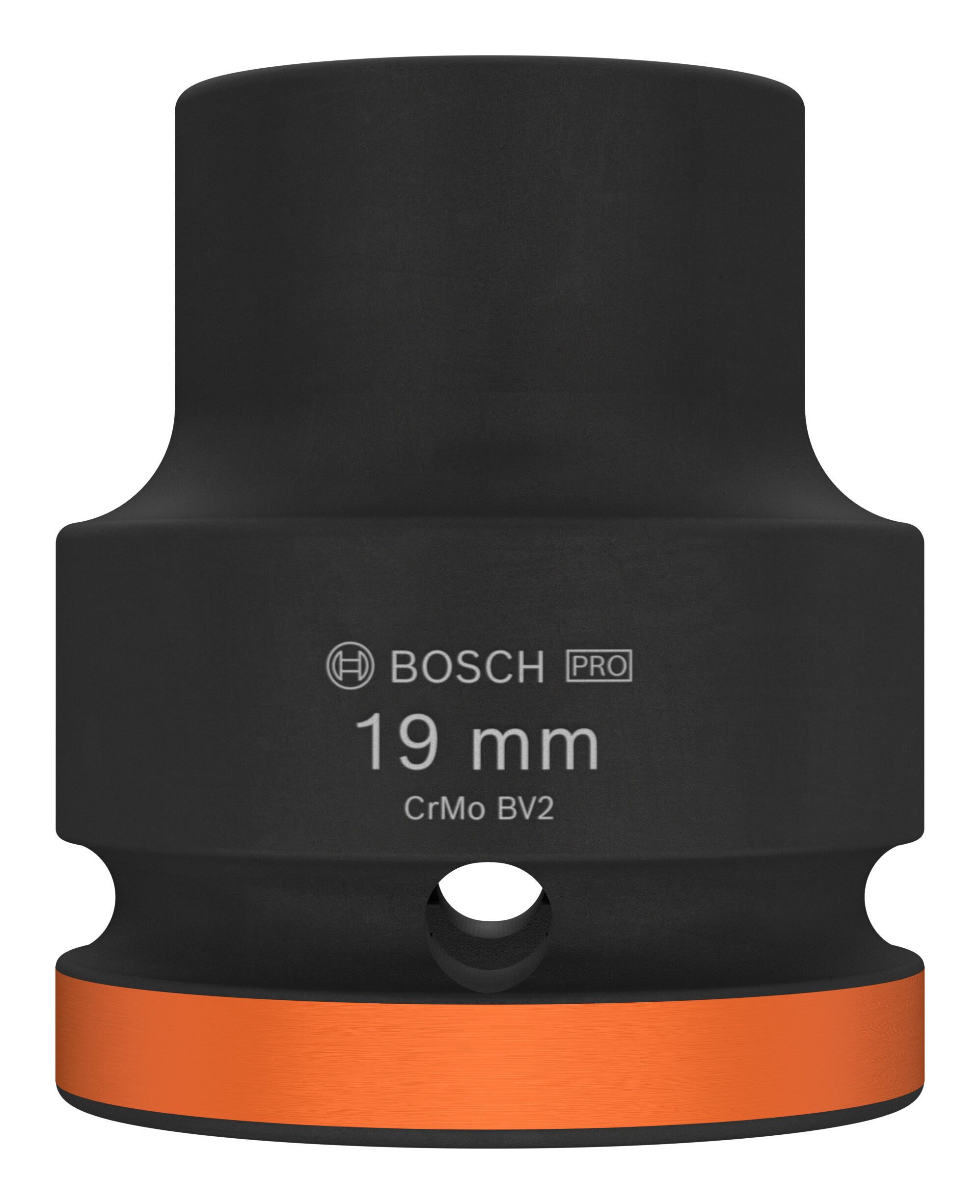 BOSCH Stecknuss Pro Impact, Impact Socket Steckschlüsseleinsatz, 3/4", 19 mm, Standard