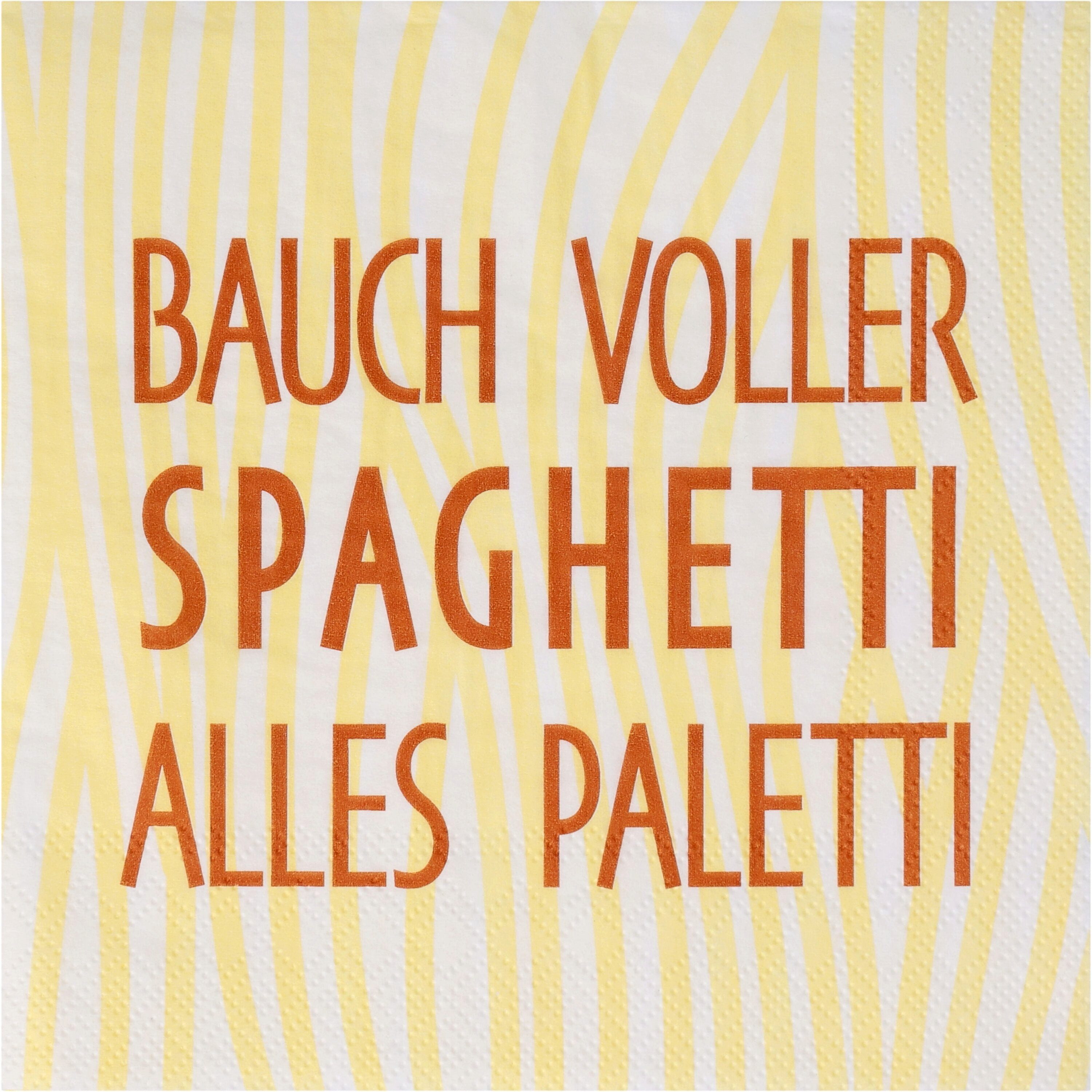 Räder Design Papierserviette Serviette Bauch voller Spaghetti alles Paletti von räder design 33x33c