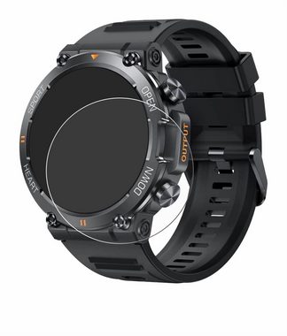 upscreen Schutzfolie für Akkee Smartwatch 1.39", Displayschutzfolie, Folie Premium klar antibakteriell