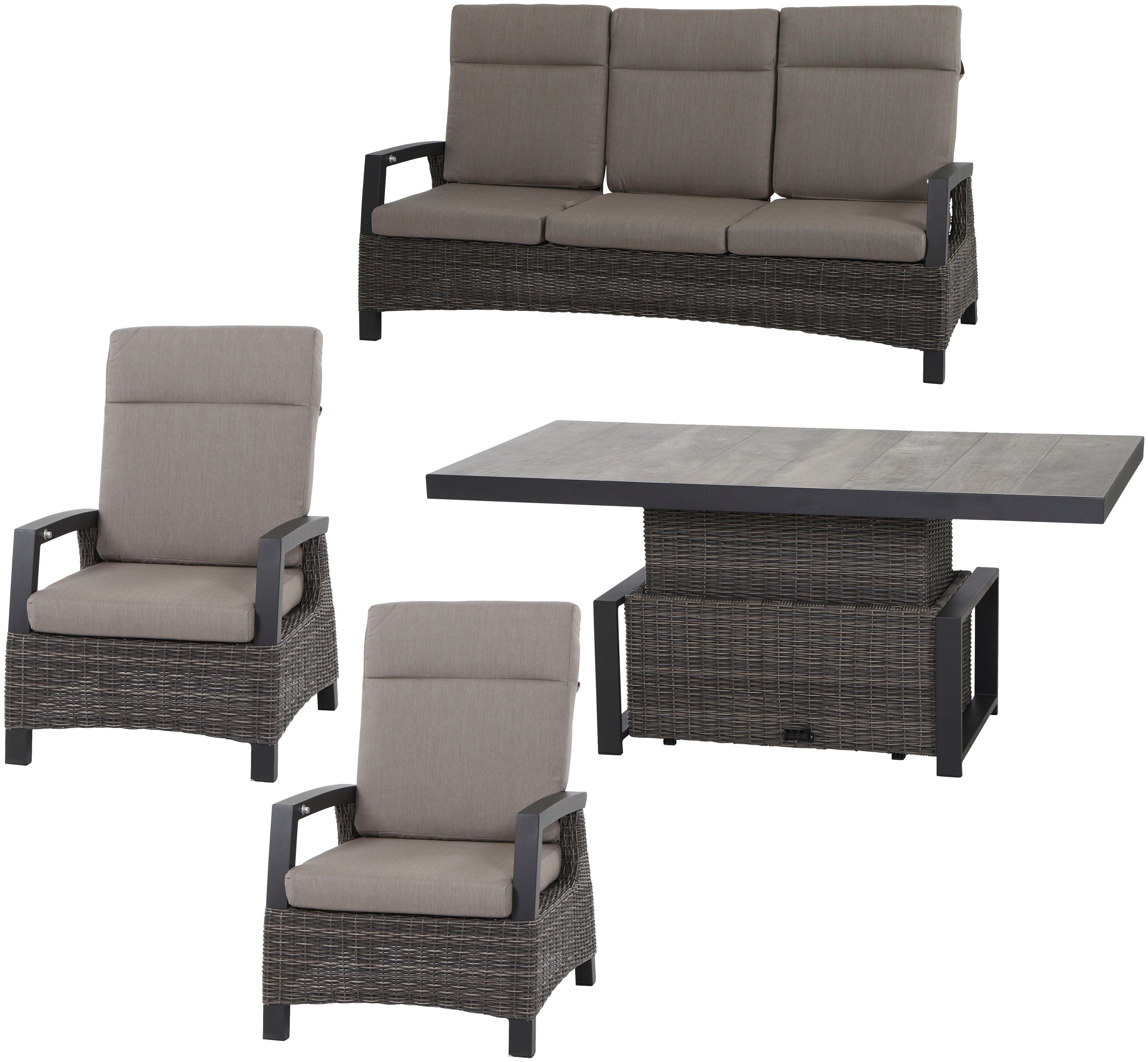 Siena Garden Gartenlounge-Set Corido, (4-tlg)