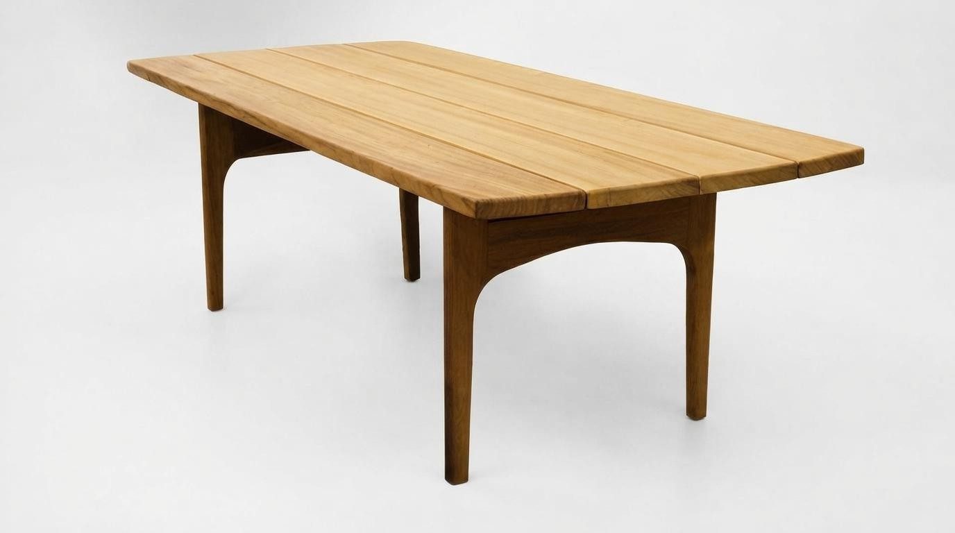 Xlmoebel Esstisch Beiger Designer Esstisch Exklusive Holztische Edler Gartentisch (1-tlg)