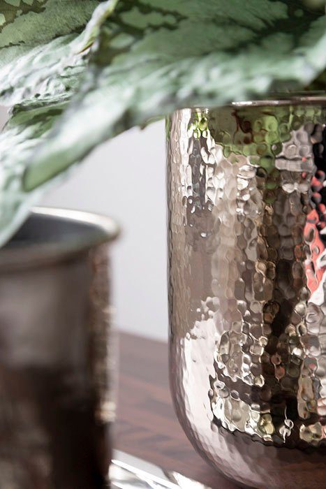 Fink Übertopf »INES, silber« (1 Stück), dekorativer Blumentopf, aus Metall, in verschiedenen Größen erhältlich, Wohnzimmer-kaufen