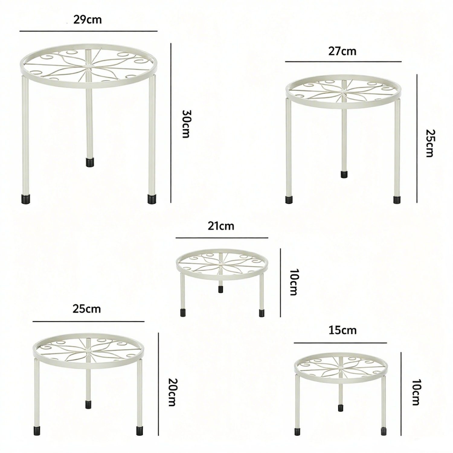 SURFOU Blumenständer 5er-Set Pflanzenständer Blumenhocker Pflanzenregal günstig online kaufen