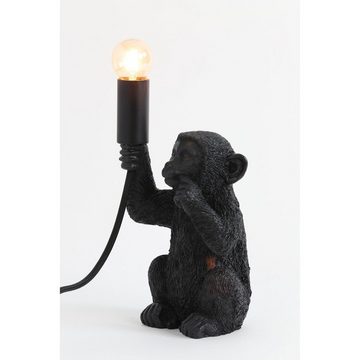 Light & Living Tischleuchte Tischleuchte Monkey - Schwarz - 13x12,5x23,5cm