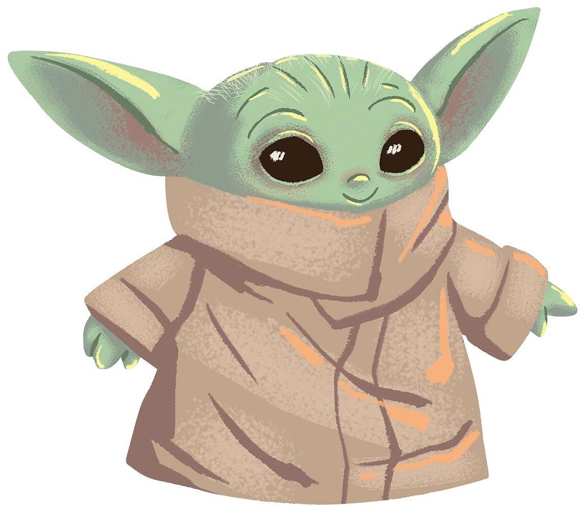Komar Bild Mandalorian The Child Cutie, Disney, Star Wars (1 St), Wandbild zur Dekoration im Kinderzimmer - ohne Rahmen
