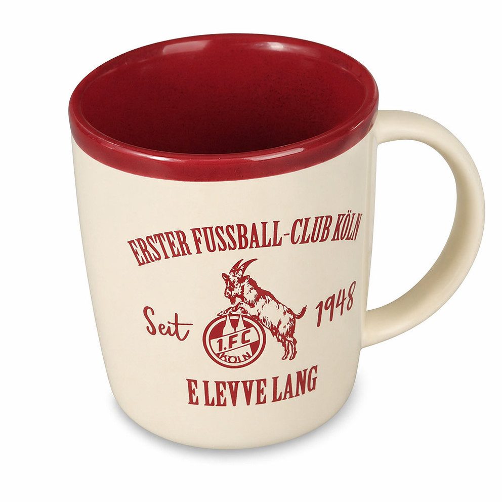 1. FC Köln Tasse Kaffeetasse Retro 300 ml Keramik