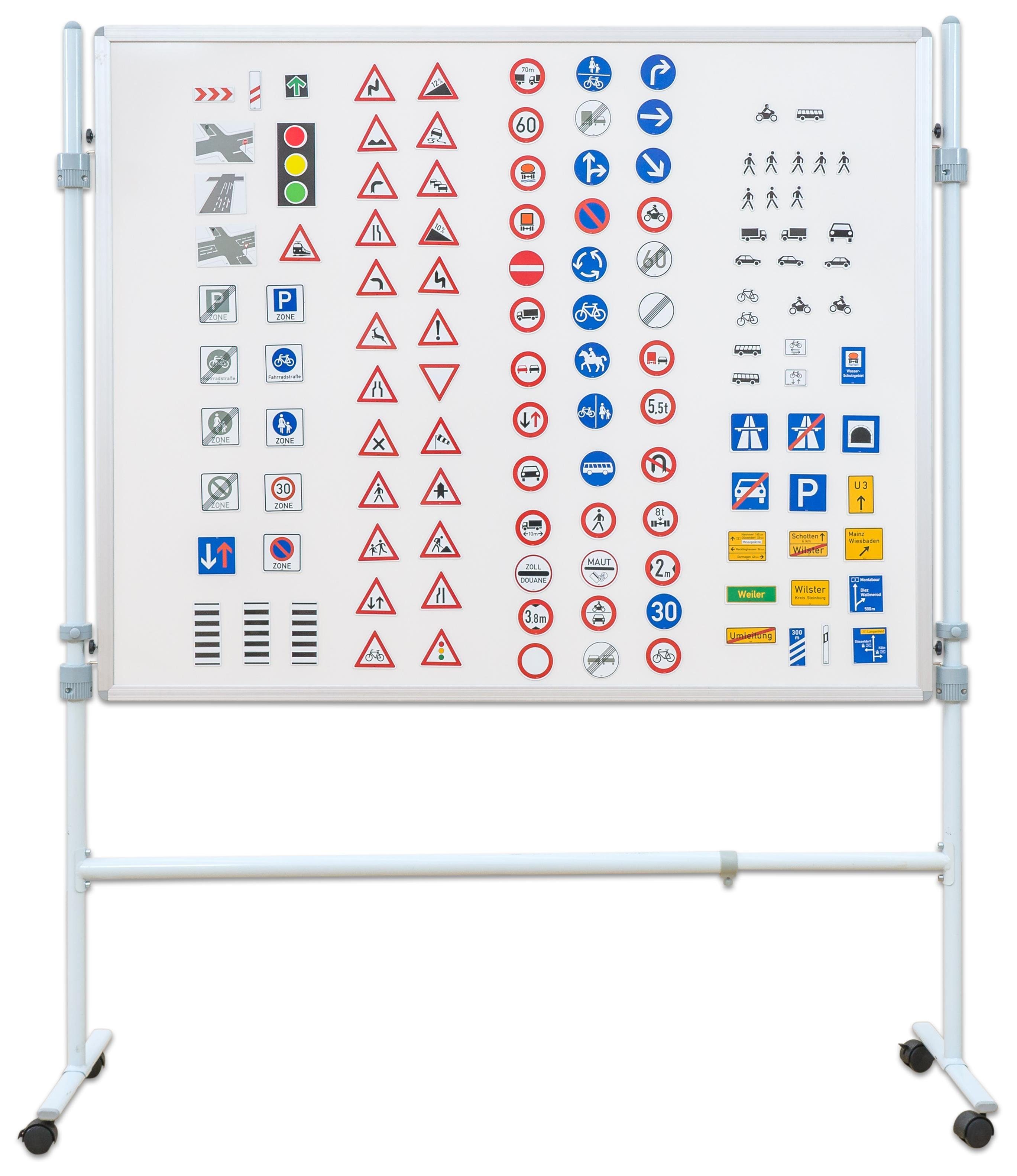 Betzold Lernspielzeug Verkehrszeichen-Set Kinder magnetisch 218 Teile  Verkehrsschilder, Mit magnetischer Rückseite