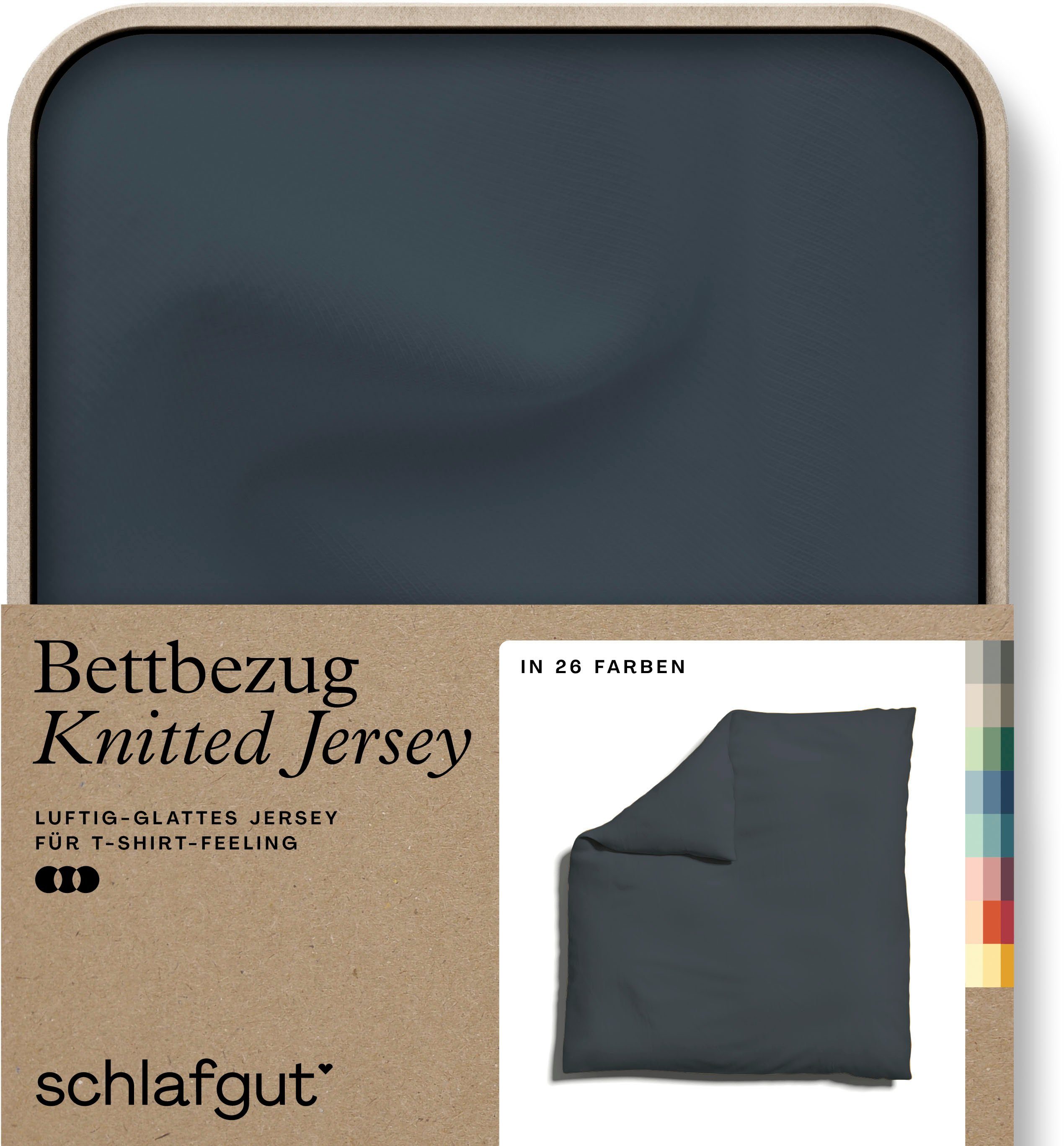 Schlafgut Bettbezug Knitted Jersey uni, aus günstig online kaufen
