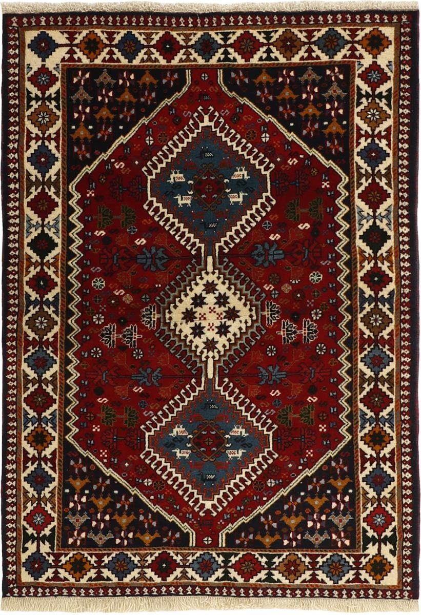 Yalameh Orientteppich 12 Trading, Handgeknüpfter Orientteppich rechteckig, Perserteppich, Nain / Höhe: mm 100x148