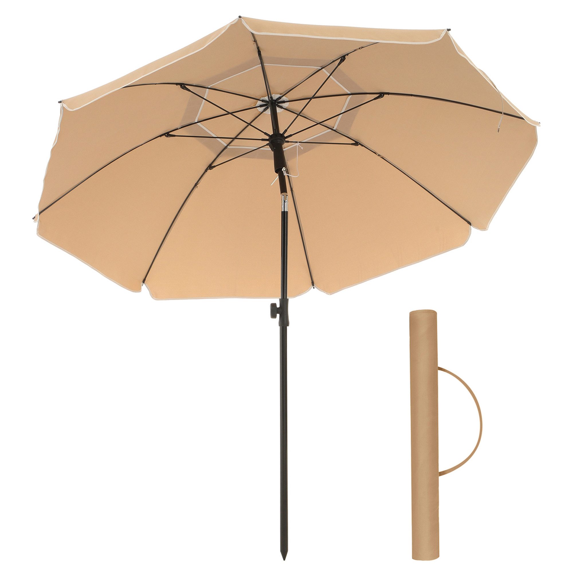SONGMICS Sonnenschirm, ∅200cm,UPF 50+,mit Tragetasche,ohne Ständer günstig online kaufen