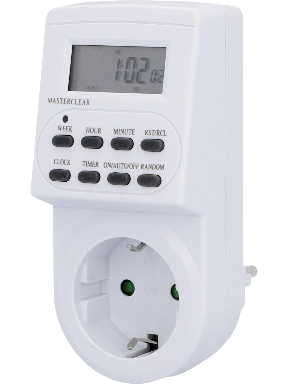 Zeitschaltuhr Wochenzeitschaltuhr 3.600 W digital, weiß