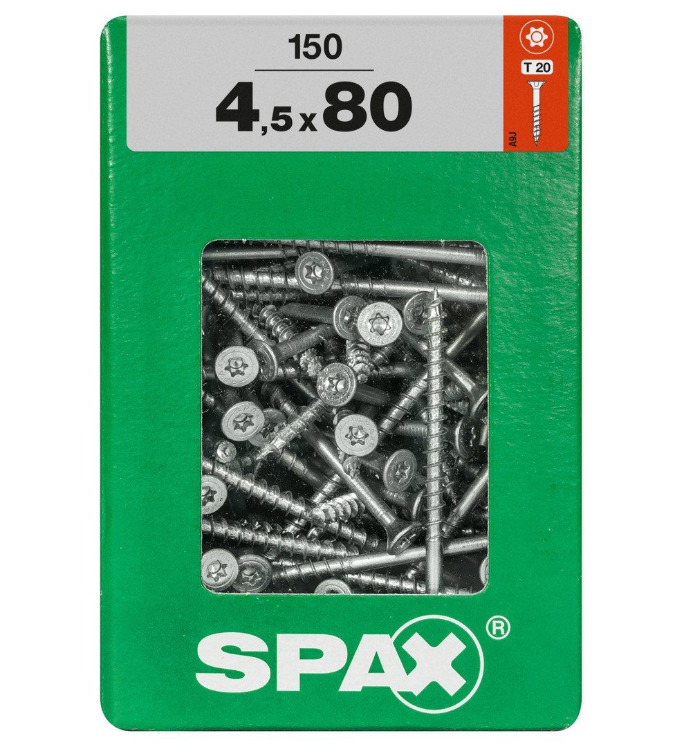 Holzbauschraube Spax Universalschrauben 4.5 x 80 mm TX 20 - 150