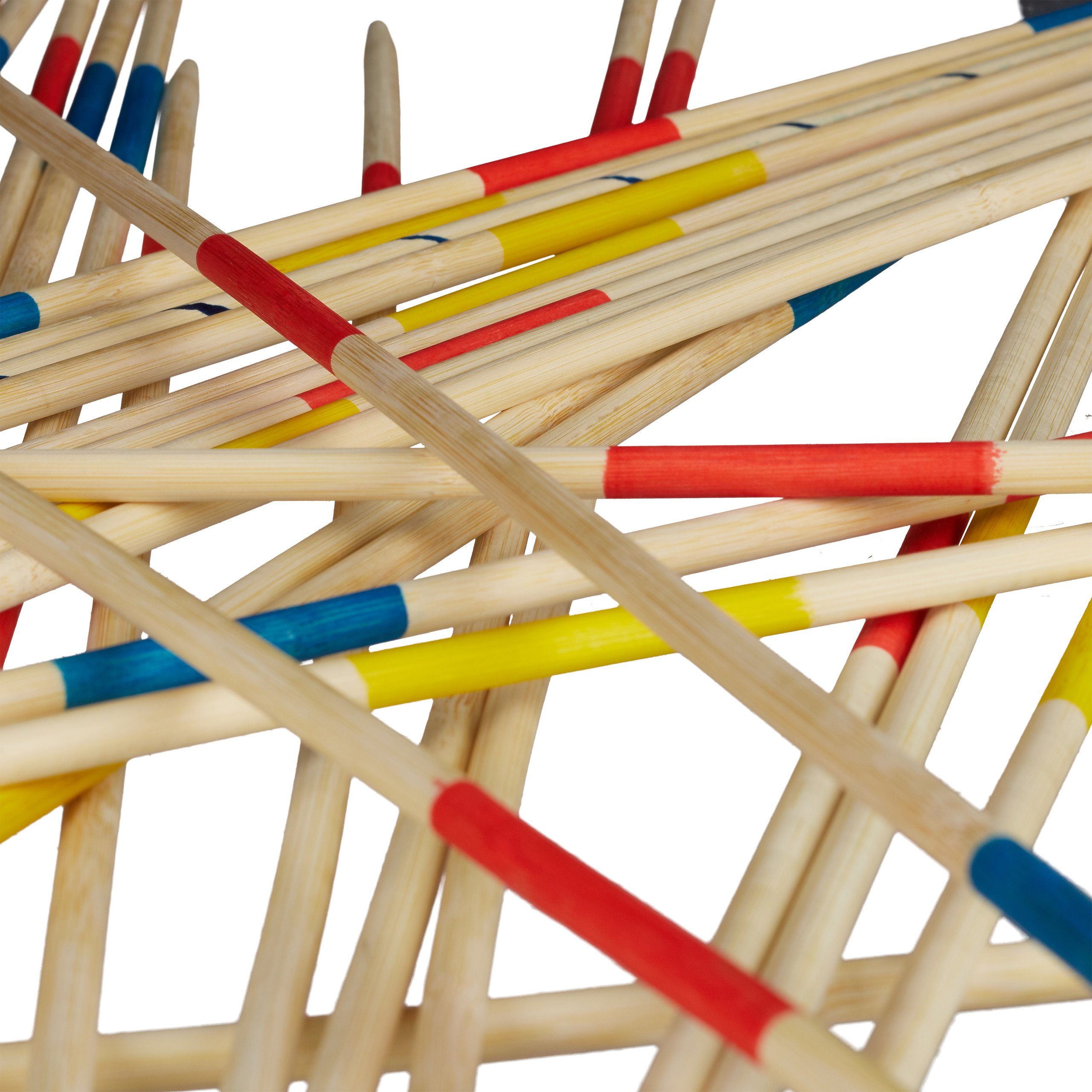 relaxdays Spiel Riesenmikado 90cm