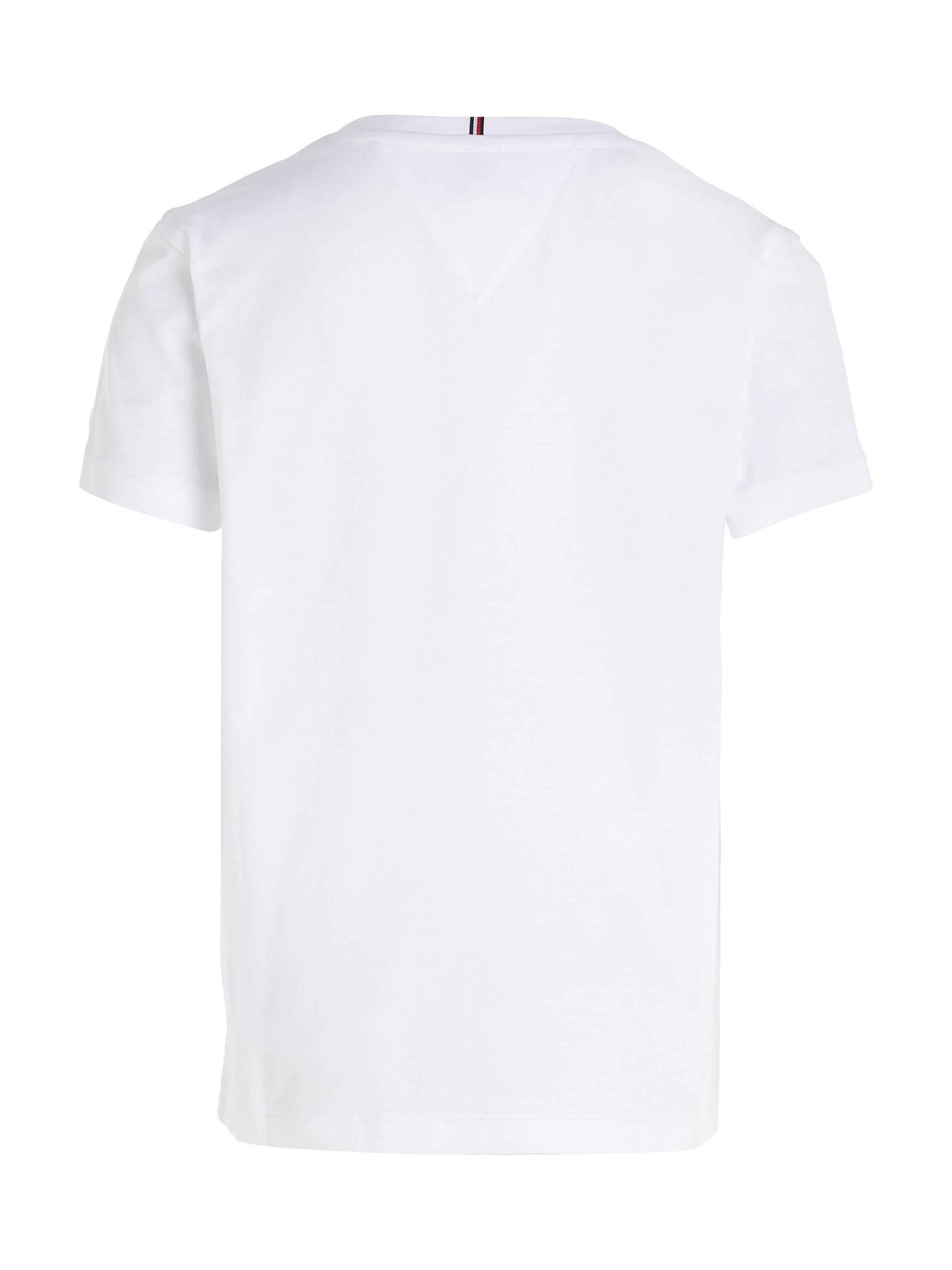 Tommy Hilfiger mit TEE White TOMMY großem Druck S/S T-Shirt BAGELS