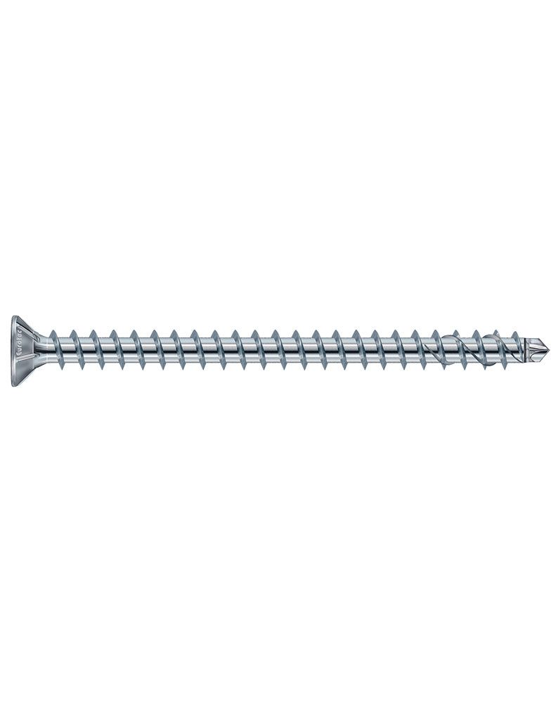 Eurotec Holzbauschraube KonstruX, Stahl weiß verzinkt, Senkkopf TX40, Vollgewinde, (50 St)