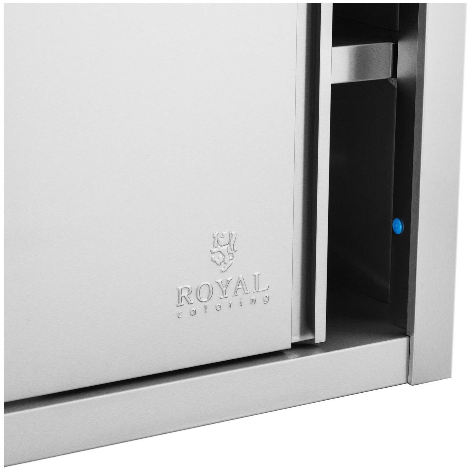 Royal Catering Wandhängeschrank 120 x 45 x 60 cm Schiebetür Hängeschrank Ed günstig online kaufen