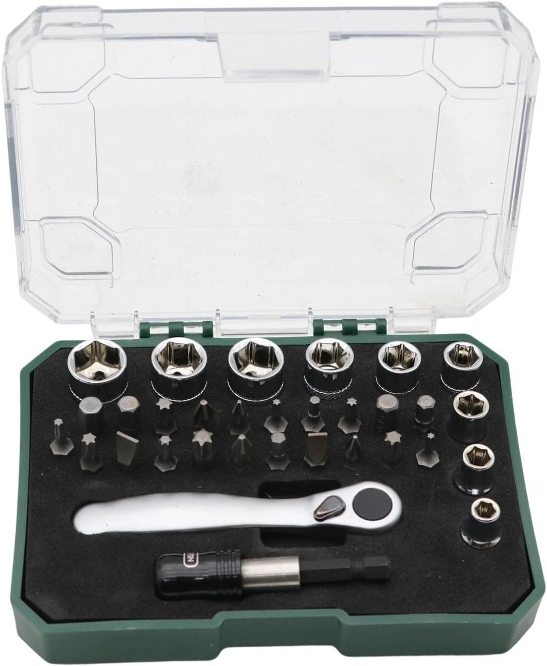 FELIXLEO Bit-Schraubendreher 32 teiliges Schraubendreher Set Magnetisch Bithalter Werkzeug Koffer, (1 St)