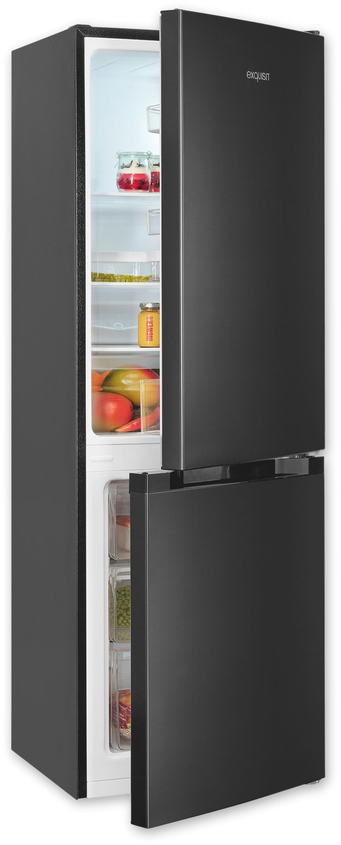 exquisit Kühl-/Gefrierkombination KGC231-60-E-050C, 144 cm hoch, 47,4 cm breit
