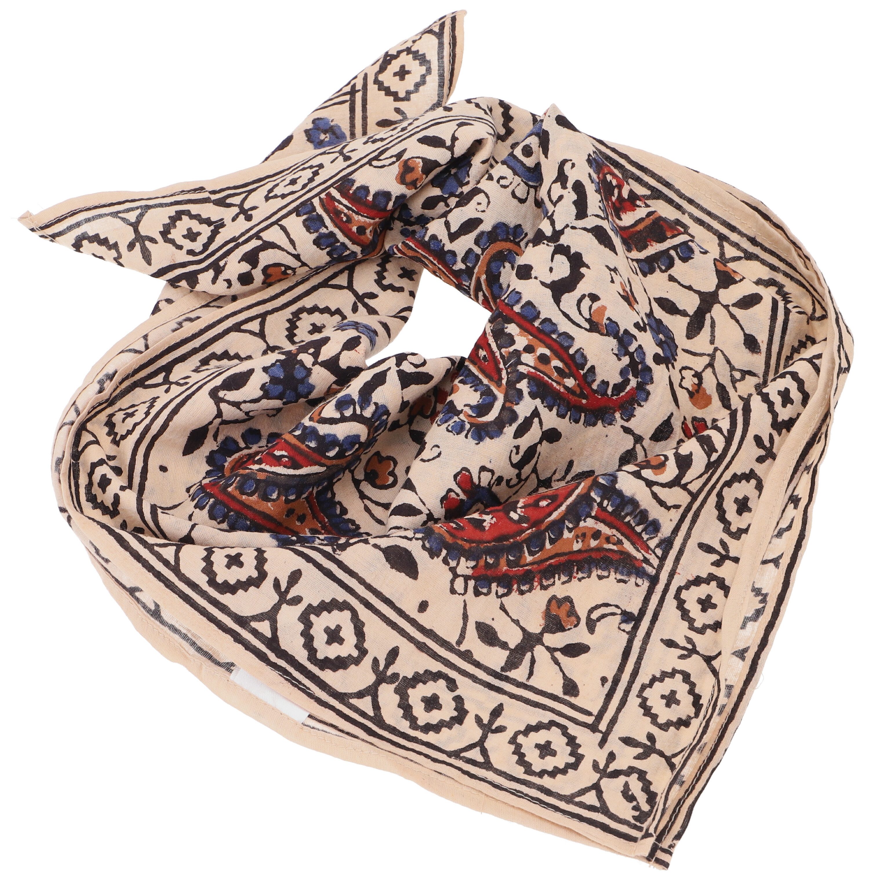 Guru-Shop Sarong Indisches Blockdruck Baumwolltuch, Bandana,..