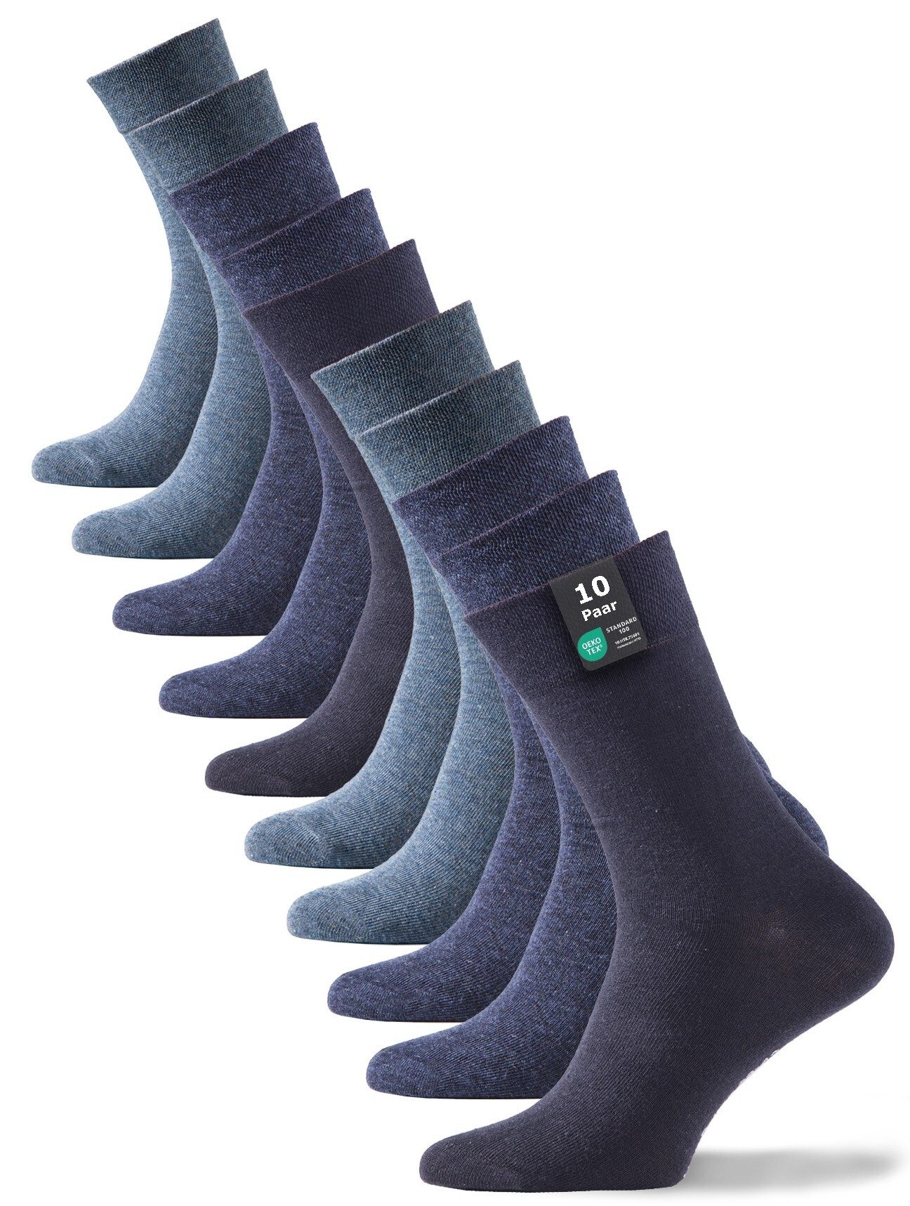 Cotton Prime® Носки Baumwollsocken - Back to Basic (10-Paar) in angenehmer Baumwollqualität