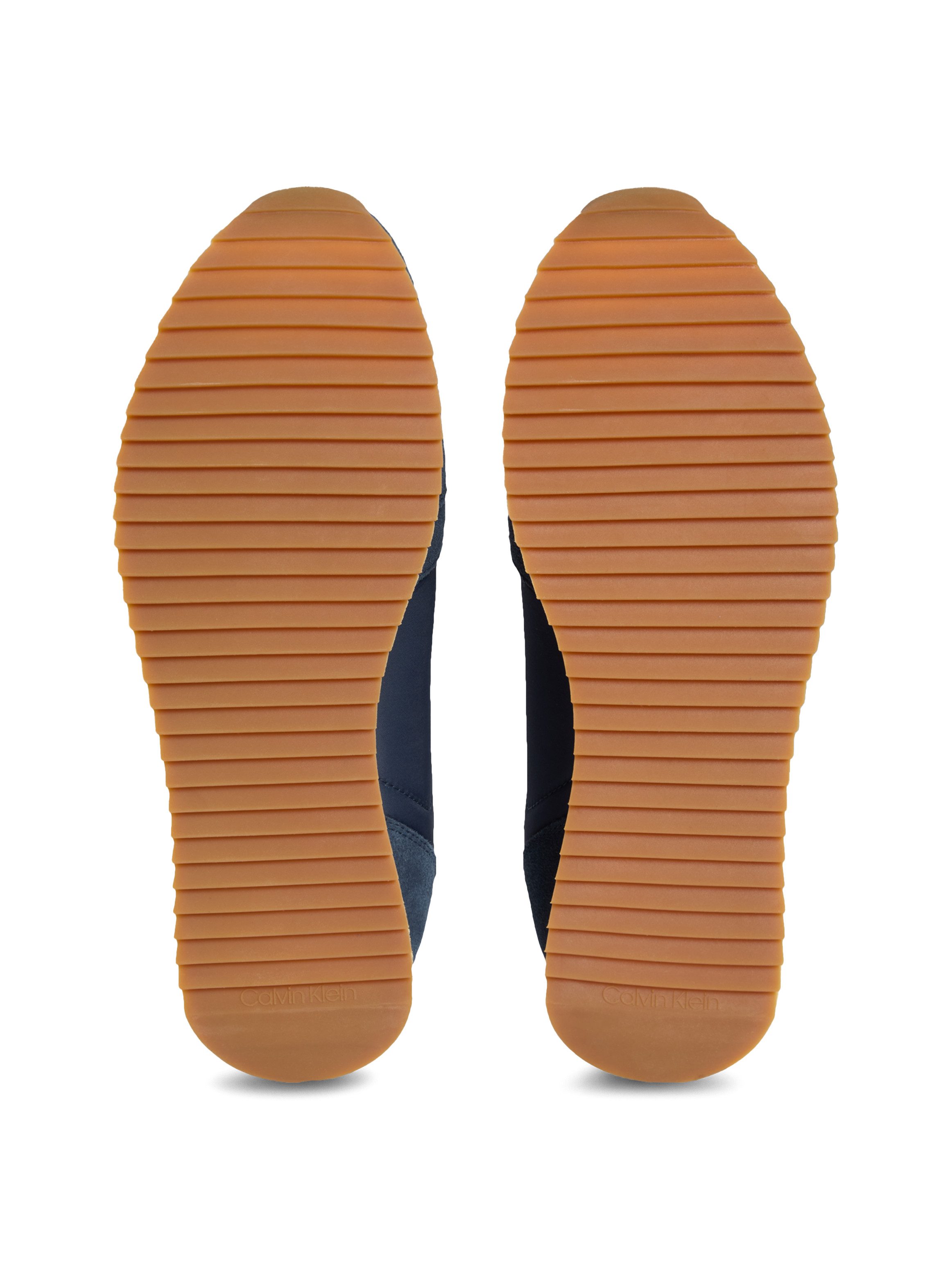 Calvin Klein Jeans RETRO RUNNER SOCK LACE UP NY-SU Slip-On Sneaker Halbschuh, Freizeitsneaker mit CK-Logo und aufgesetzter Schnürung