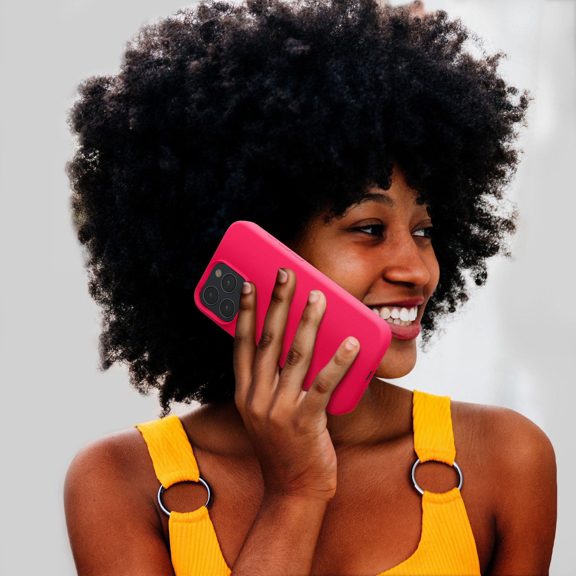kwmobile Handyhülle Hülle für Apple iPhone 16 Pro Max, Hülle Silikon gummiert - Handyhülle - Handy Case Cover – Bild 5 von 5