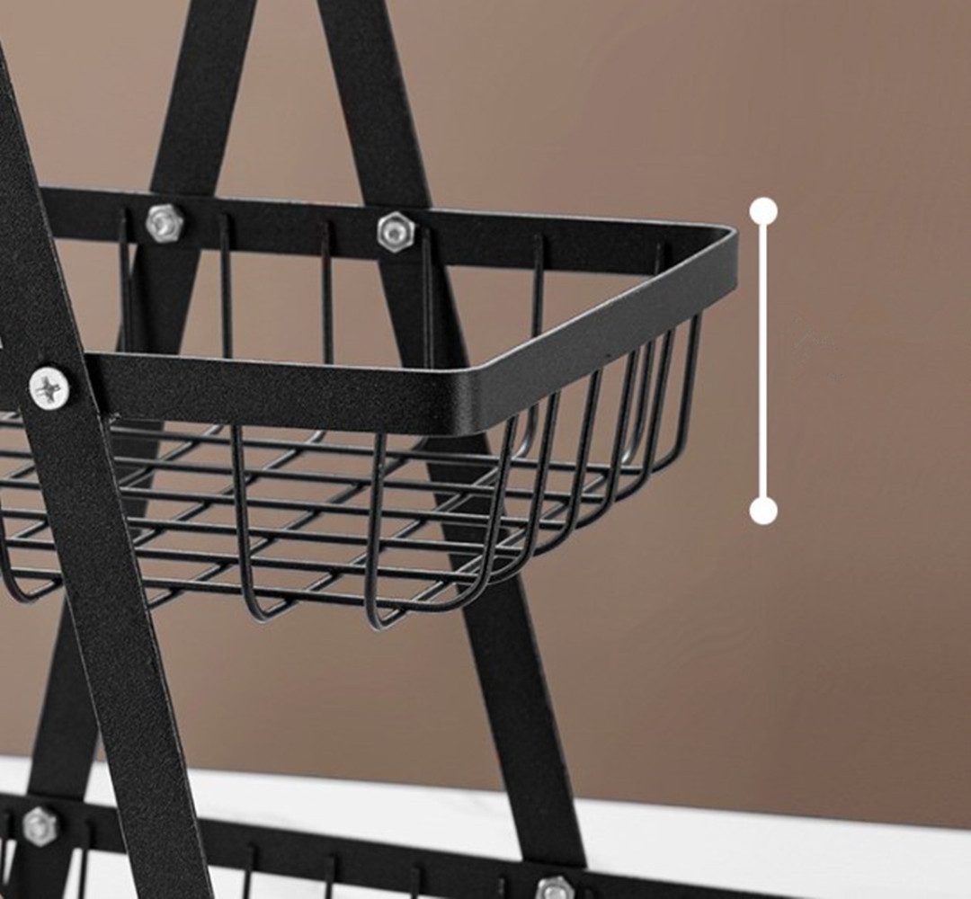 XDeer Obstschale 2/3 Stöckig Obstkorb,Abnehmbar Obst Etagere,Küchen Moderne Etagen, Obstschale,Obstschale Metall,Geeignet zum Platzieren von Obst,Kuchen