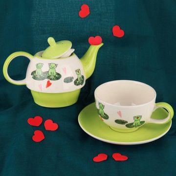 Mila Teekanne Mila Keramik Tee-Set Tea for One Love is in the Air, 0,4 l, (Set)