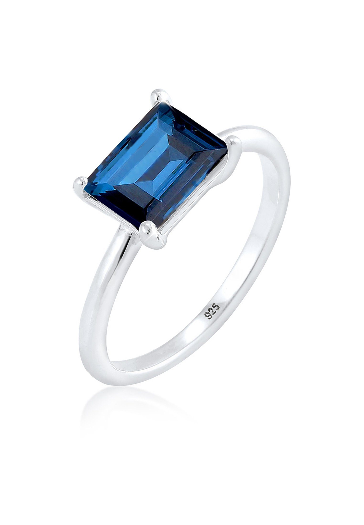 Elli Fingerring Solitär Kristalle 925 Sterling Silber
