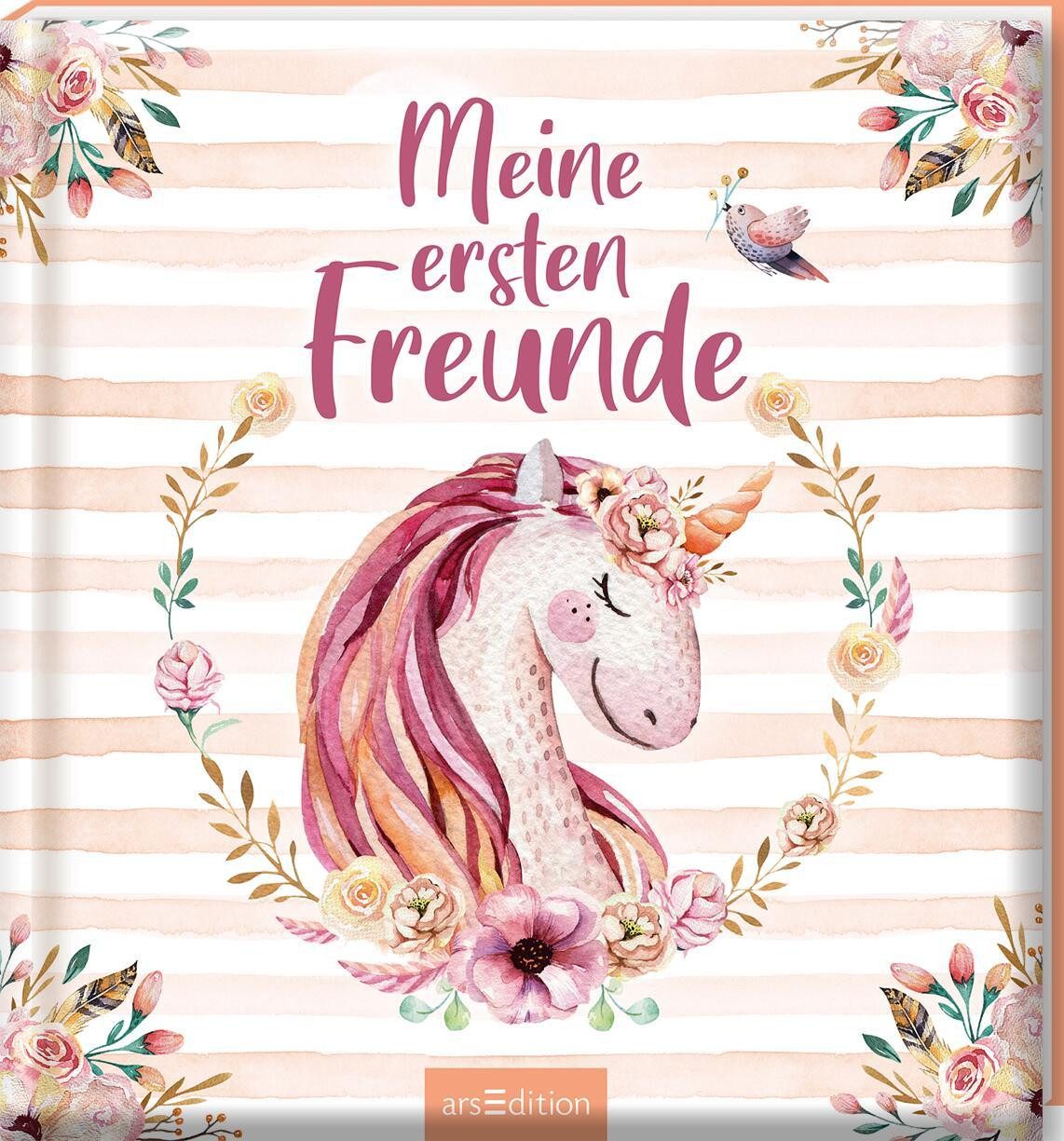Poesiealbum Meine ersten Freunde – Einhörner (Aquarell-Optik)