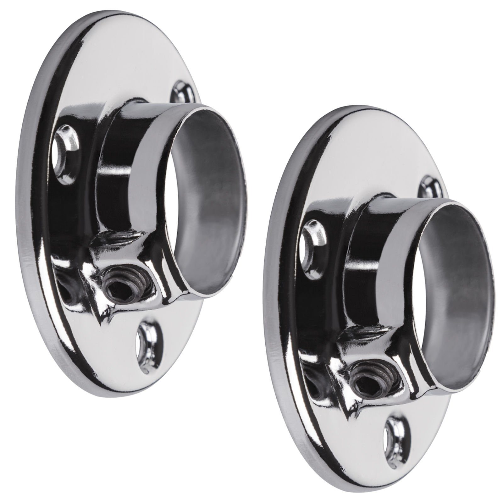 SO-TECH® Garderobenstange Schrankstange rund Ø 25 mm Chrom poliert inkl. St günstig online kaufen