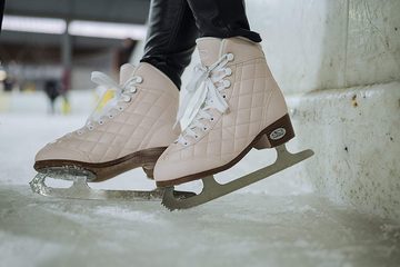 Hudora Schlittschuhe Damen Mädchen Eiskunstlaufen Eislaufen gr. 42 gefüttert, wasserabweisend, abgesteppt, wattiert