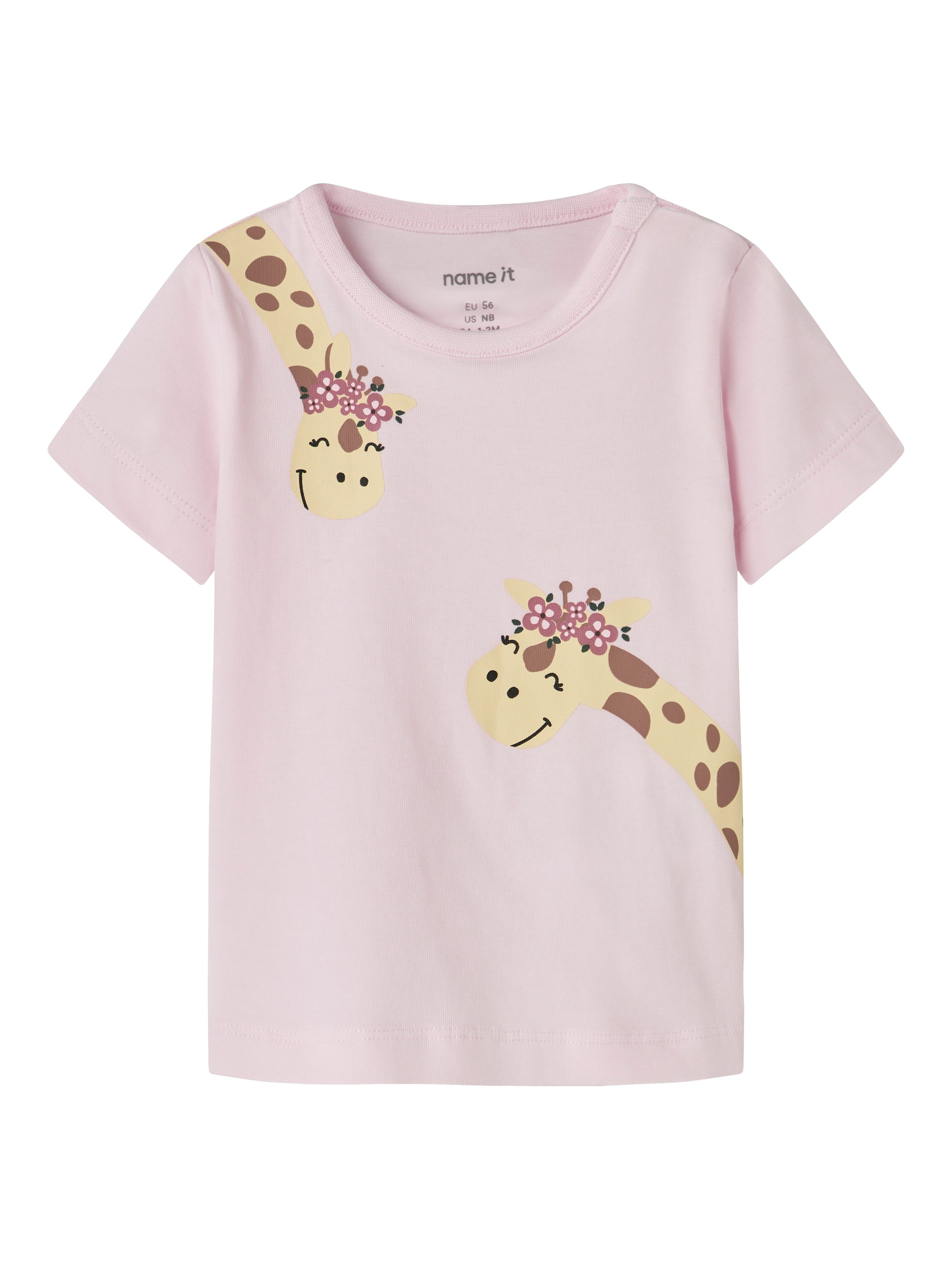 Name It T-Shirt NBFHILLARY SS TOP BOX Baumwollmischung, regular fit