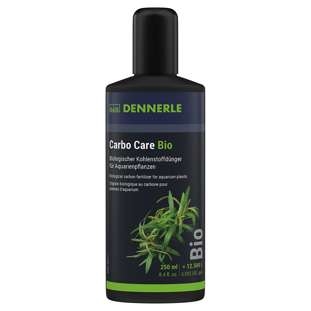 DENNERLE Aquariumpflege Carbo Care Bio, 250 ml, Kohlenstoffdünger, Sofort-Wirkung