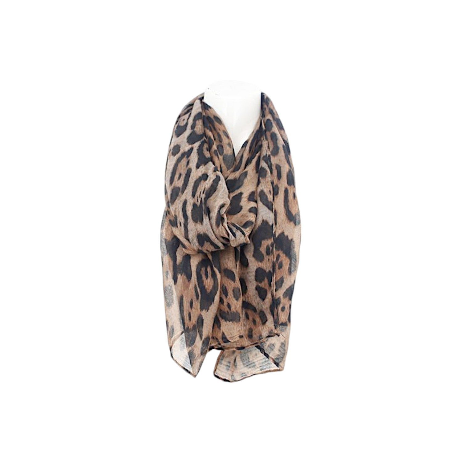 Modeschal Sommer Damen Schal » Wilde Katze Leo-Print