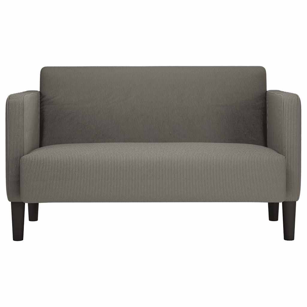 vidaXL Sofa Zweisitzer-Sofa Hellgrau 109 cm Cordstoff günstig online kaufen