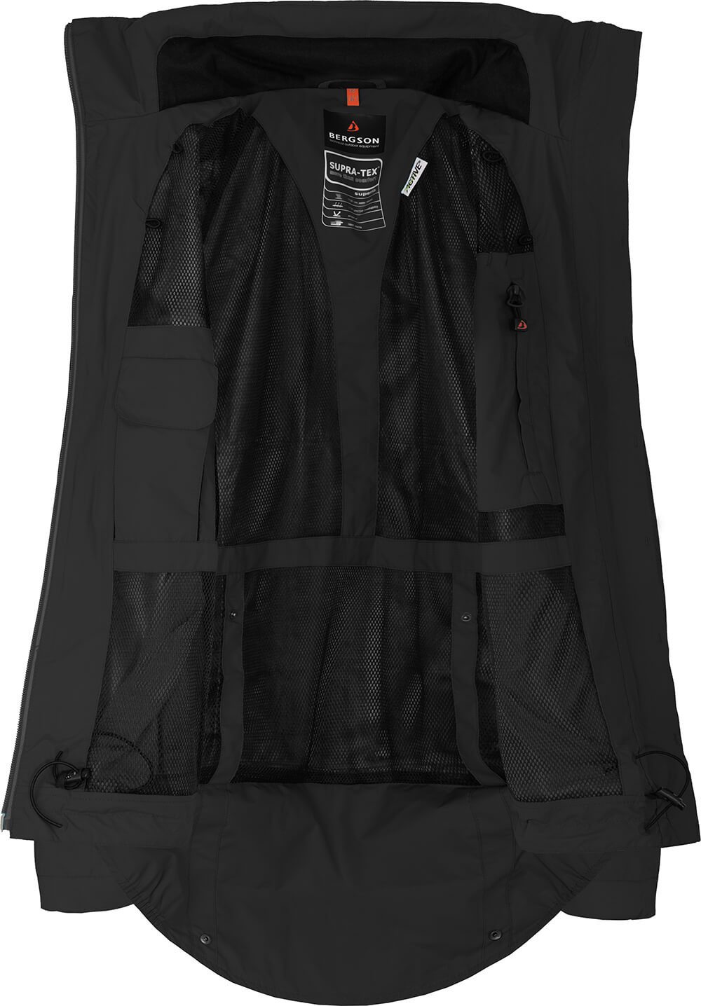 Bergson Regenjacke VALDIVIA Damen Rad-Regenjacke, Netzfutter, 12000 mm Wassersäule, Kurzgrößen, s – Bild 5 von 5