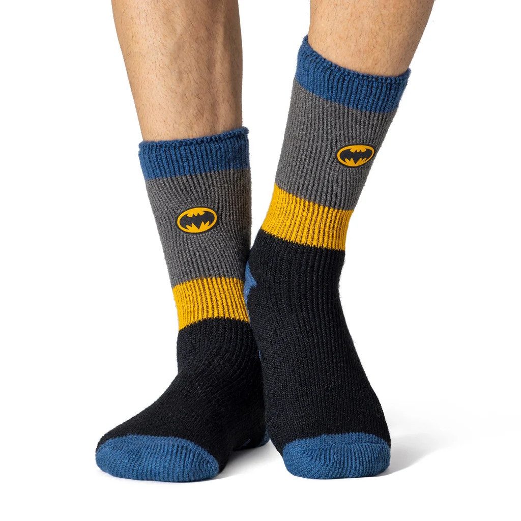 Heat Holders Thermosocken Mens Original Character Slipper Socks - Batman