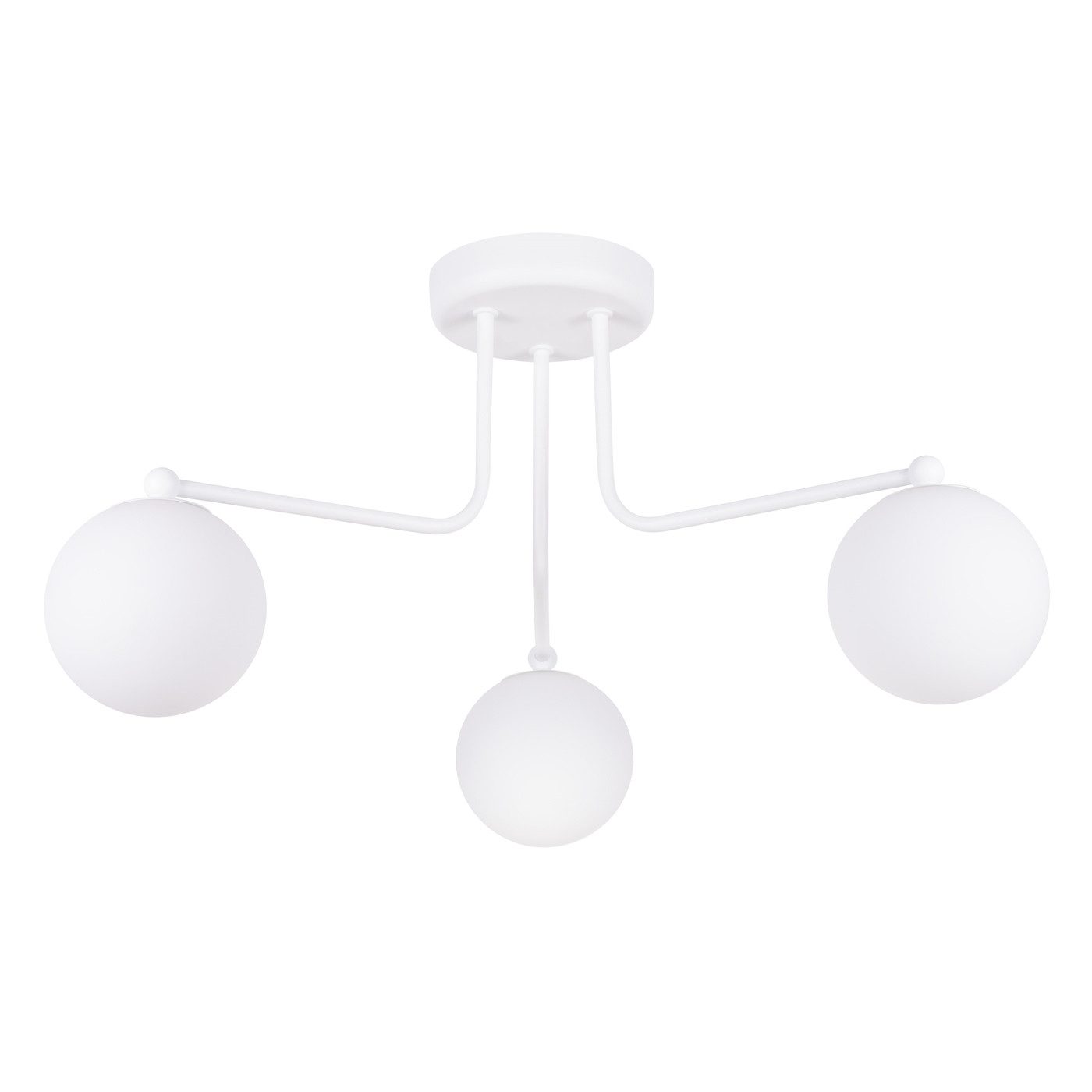 SOLLUX lighting Kronleuchter Kronleuchter Astral 3 Weiß, Nicht enthalten