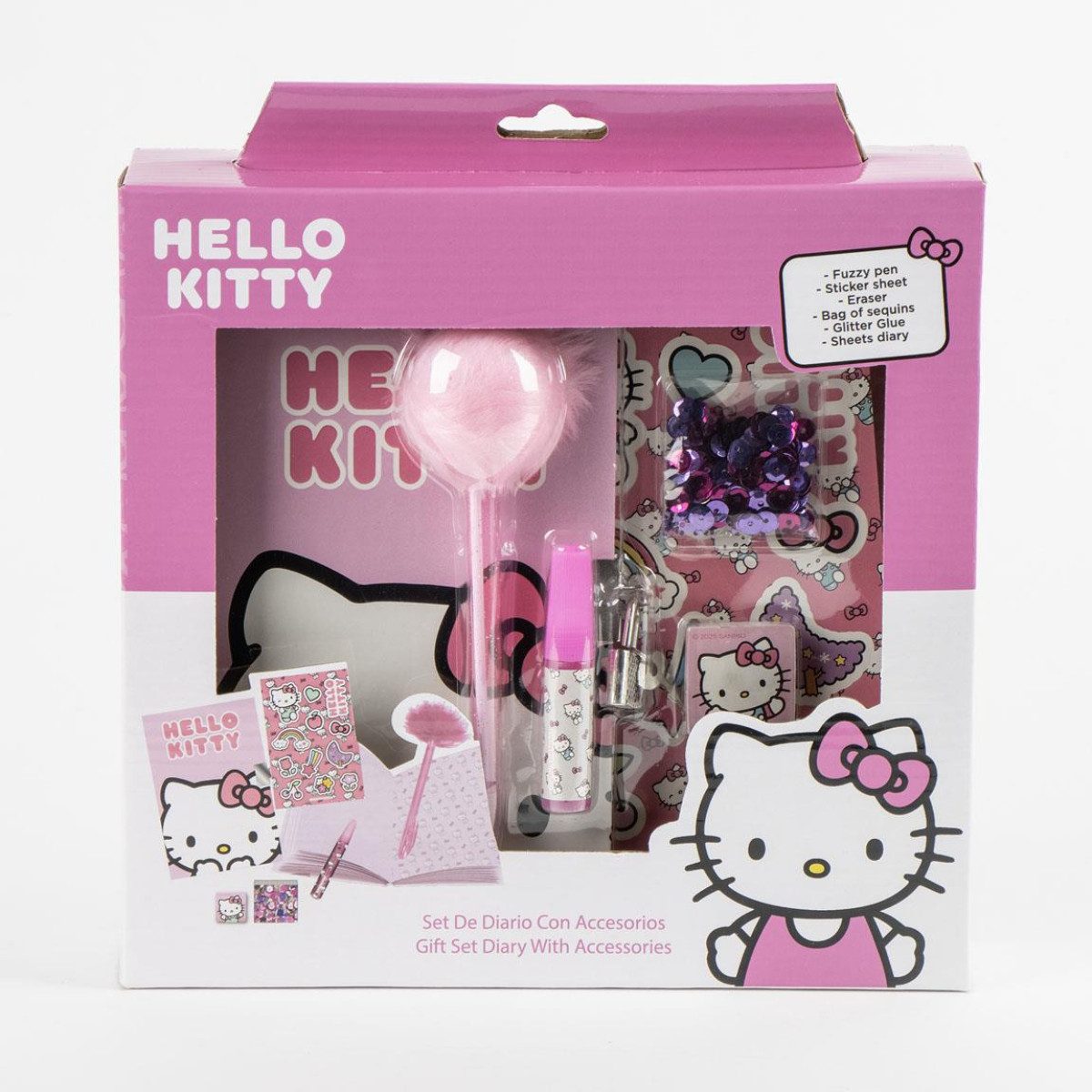 Cerda Tagebuch Hello Kitty Tagebuch Set Kinder Schreibset, Notizbuch, Geschenk – Bild 3 von 4