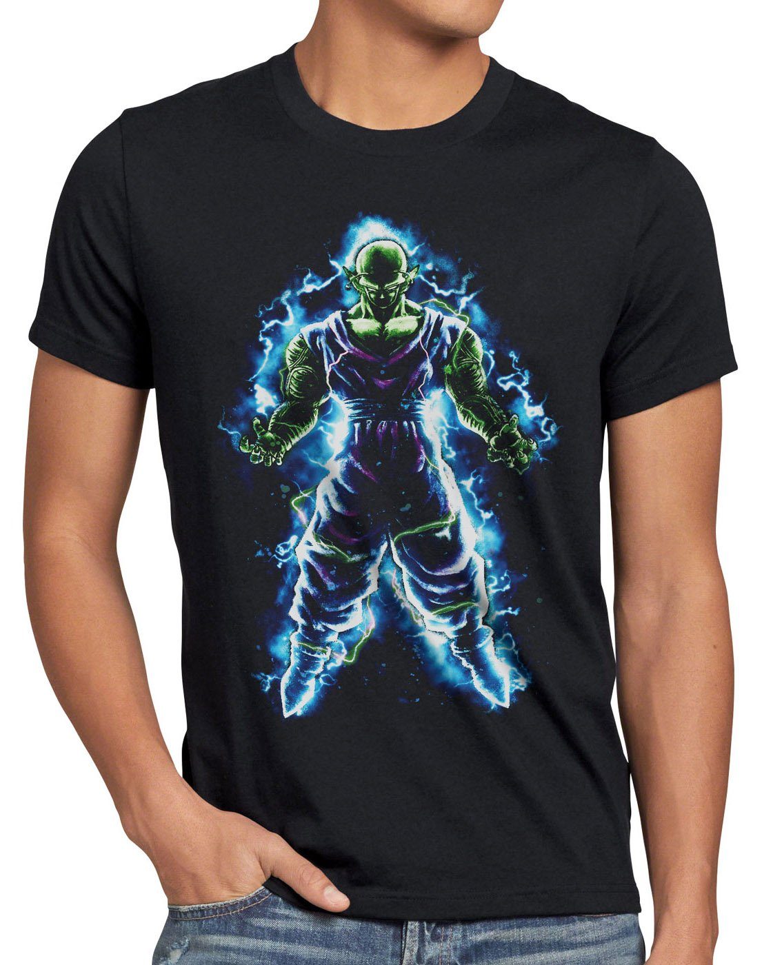 style3 Print-Shirt Herren T-Shirt Piccolo roshi ball z roshi songoku Dragon Super Shenlong