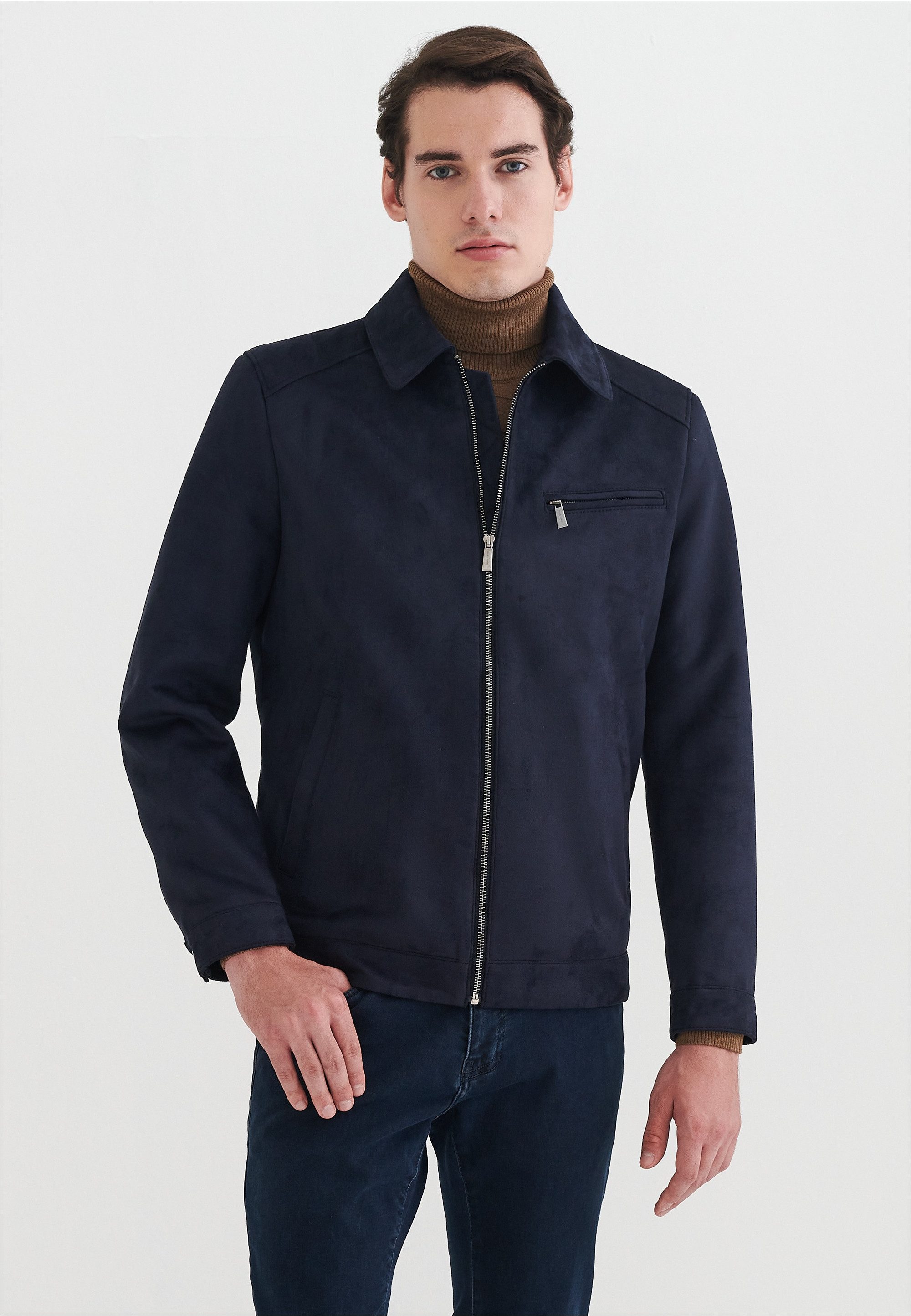 Pierre Cardin Outdoorjacke in tollem Leder-Look