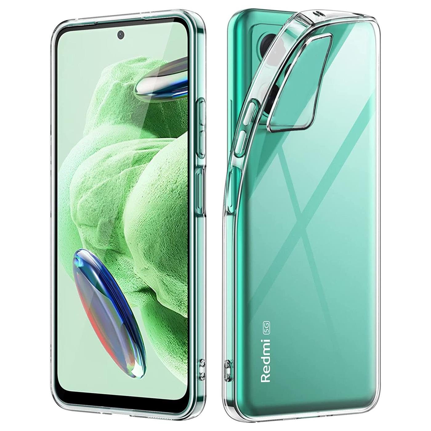 CoolGadget Handyhülle Transparent Ultra Slim Case für Xiaomi Poco X5 5G 6,67 Zoll, Silikon Hülle Dünne Schutzhülle für Poco X5 5G Hülle