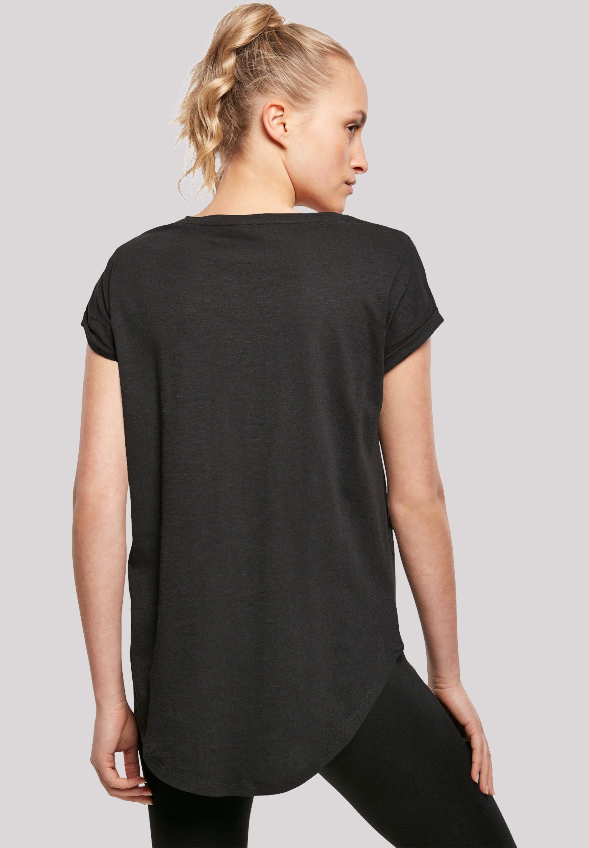 F4NT4STIC T-Shirt Long Cut T-Shirt 'NASA Shuttle Orbit' Damen,Premium Merch,Lang,Longshirt,Bedruckt