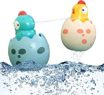 Fivejoy Badespielzeug Baby-Badespielzeug, schwimmendes Schlüpf-Ei, Dusche, Aufziehspielzeug, Wasserspritz-Ei für Geburtstagsgeschenke, Kleinkinder