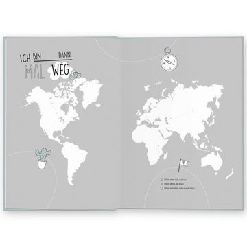 CUPCAKES & KISSES Notizbuch Reisetagebuch zum selberschreiben, für alle Länder, interaktiv zum ausfüllen, mit spannenden Aufgaben