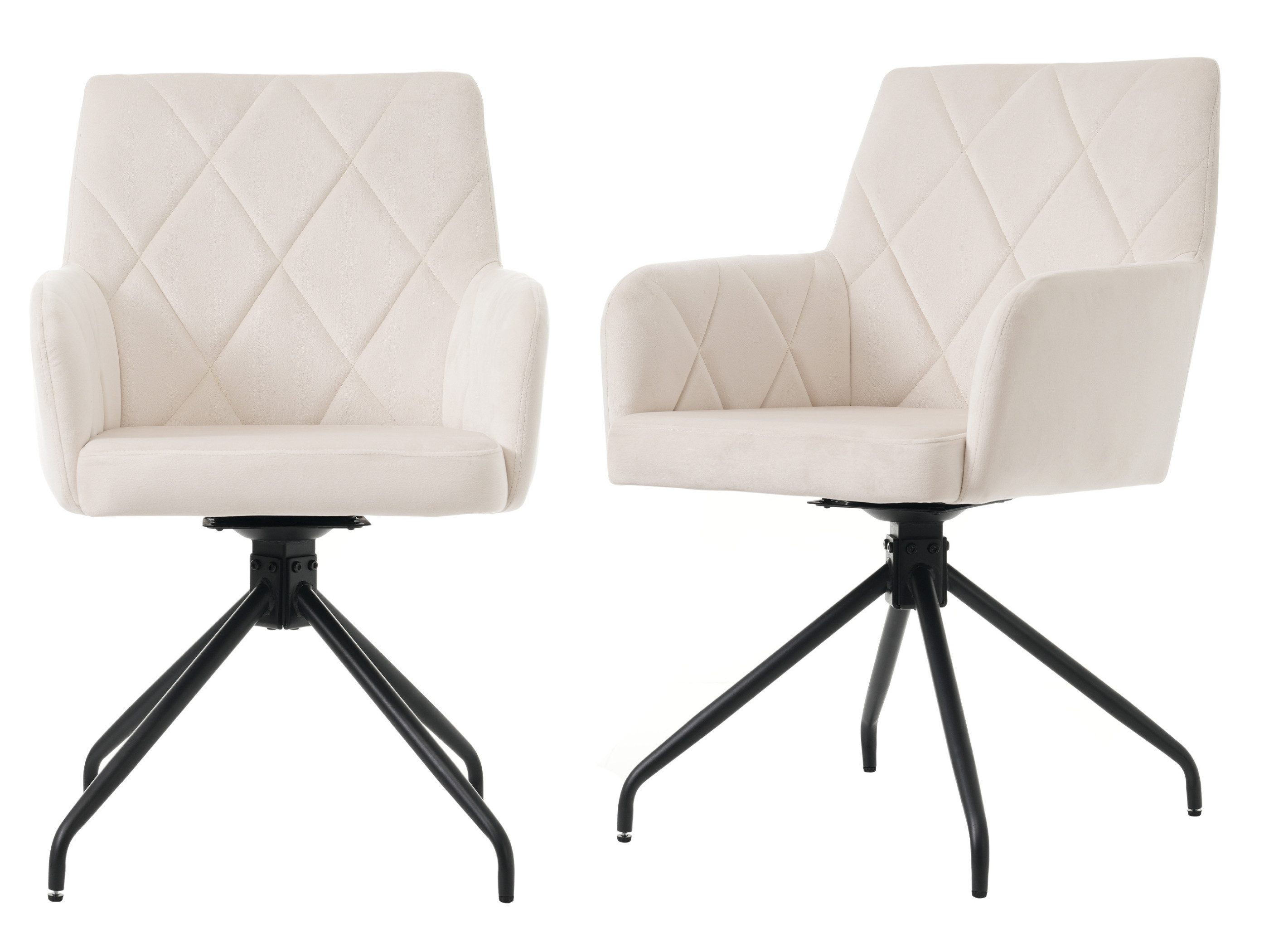 SeedWave Esszimmerstuhl Samt Esszimmer-Drehstuhl mit Armlehne, günstig online kaufen